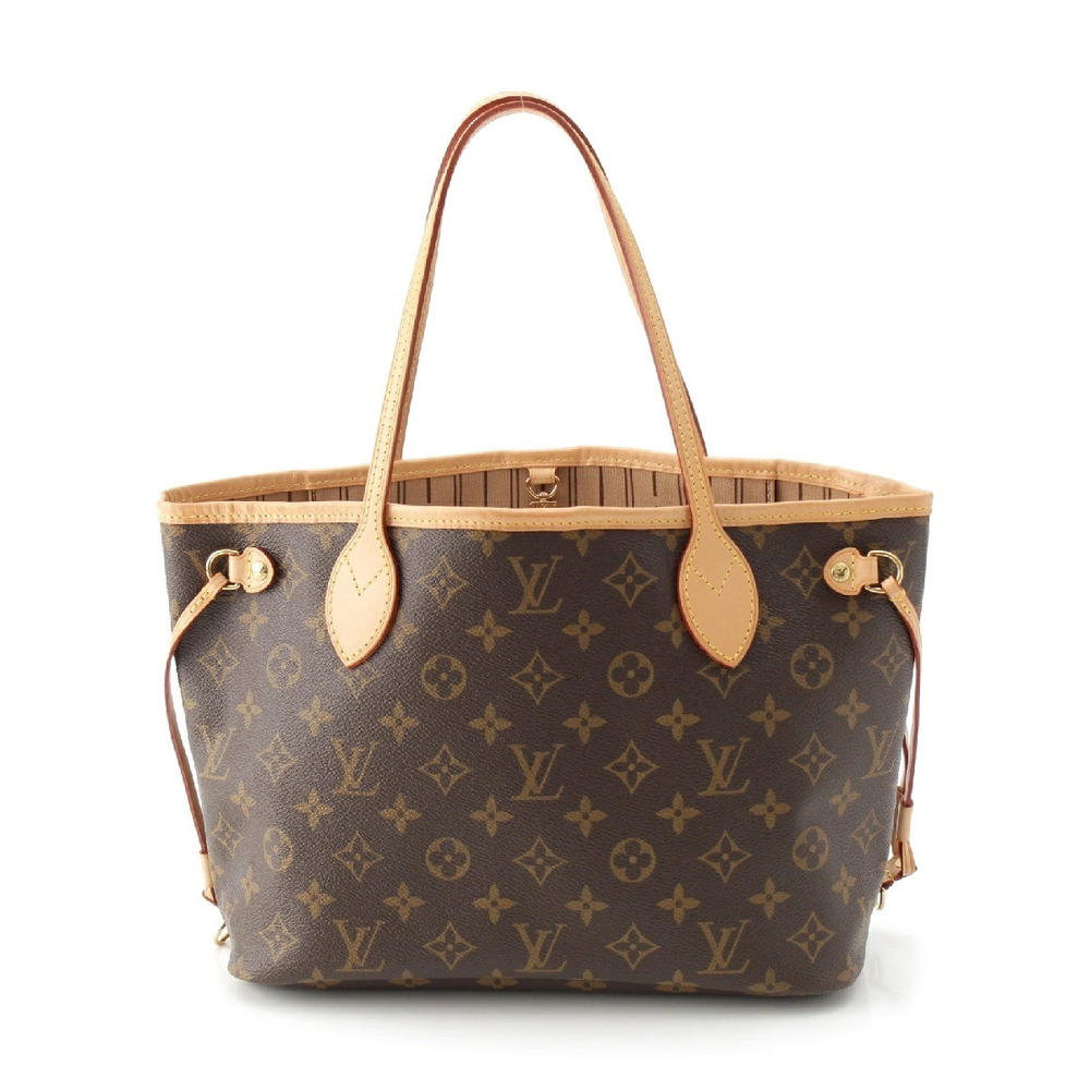 Louis Vuitton Neverfull Monogram Canvas Tote Bag Brown